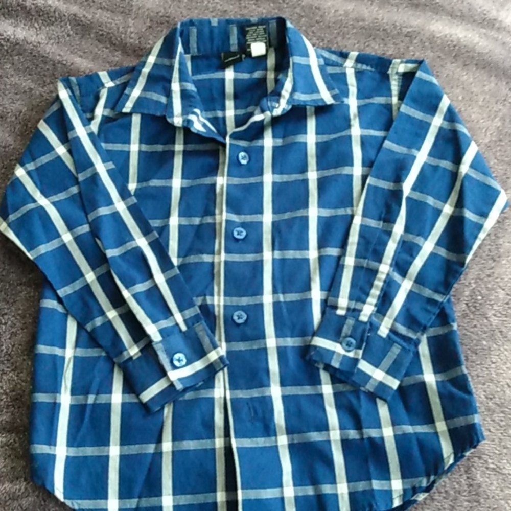 Boys Nautica 4T long sleeved button up dress shirt
